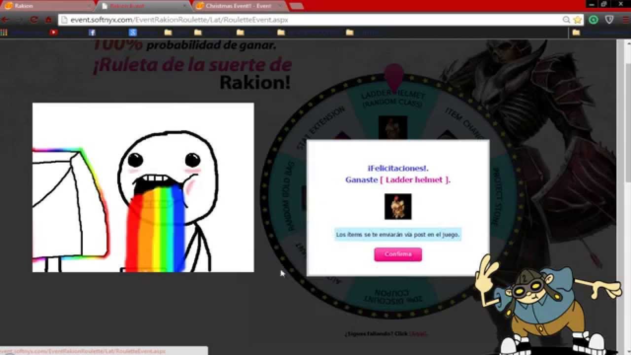 RULETA NOVIEMBRE 2014 - CASCO LADDER