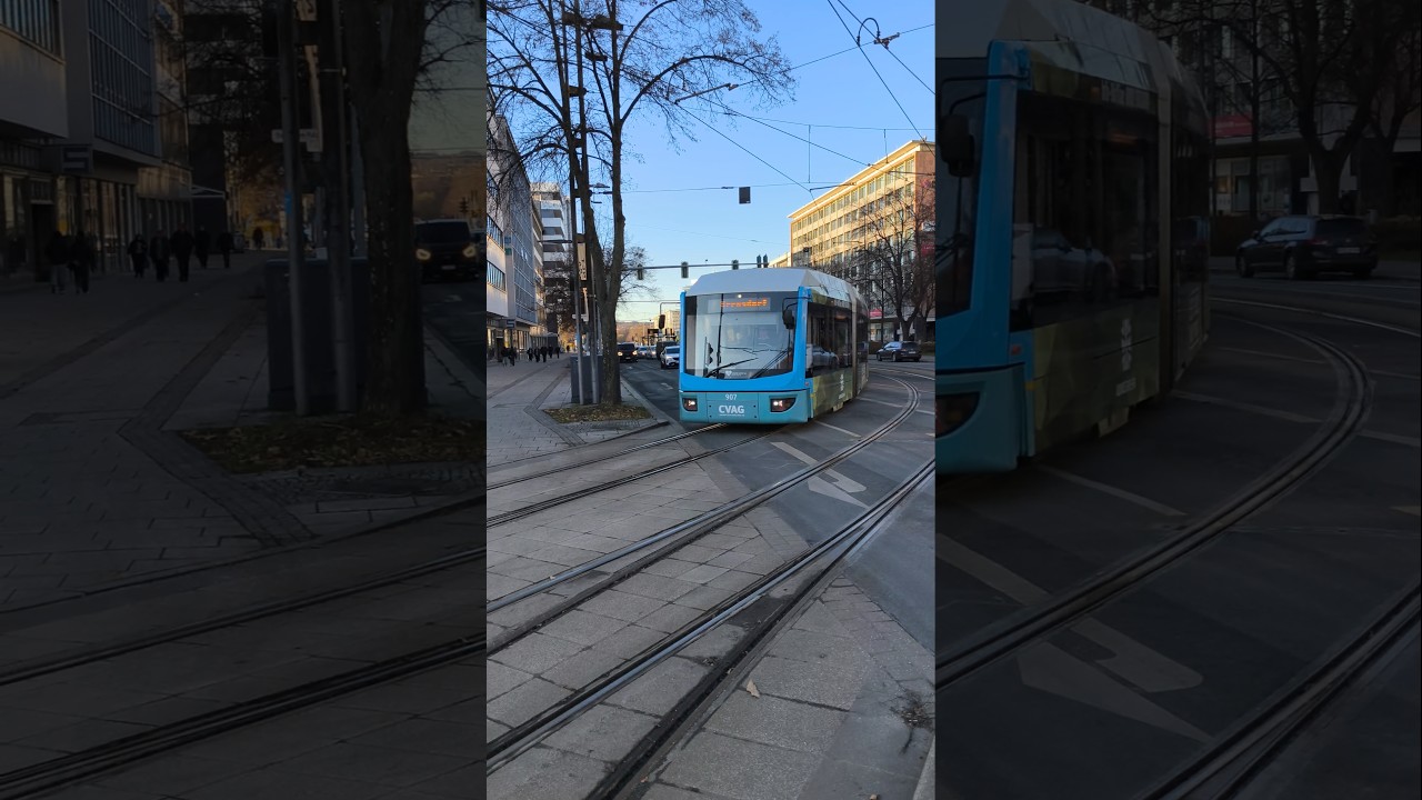 CHEMNITZ | Beautiful city tram 🚋 - 4K 