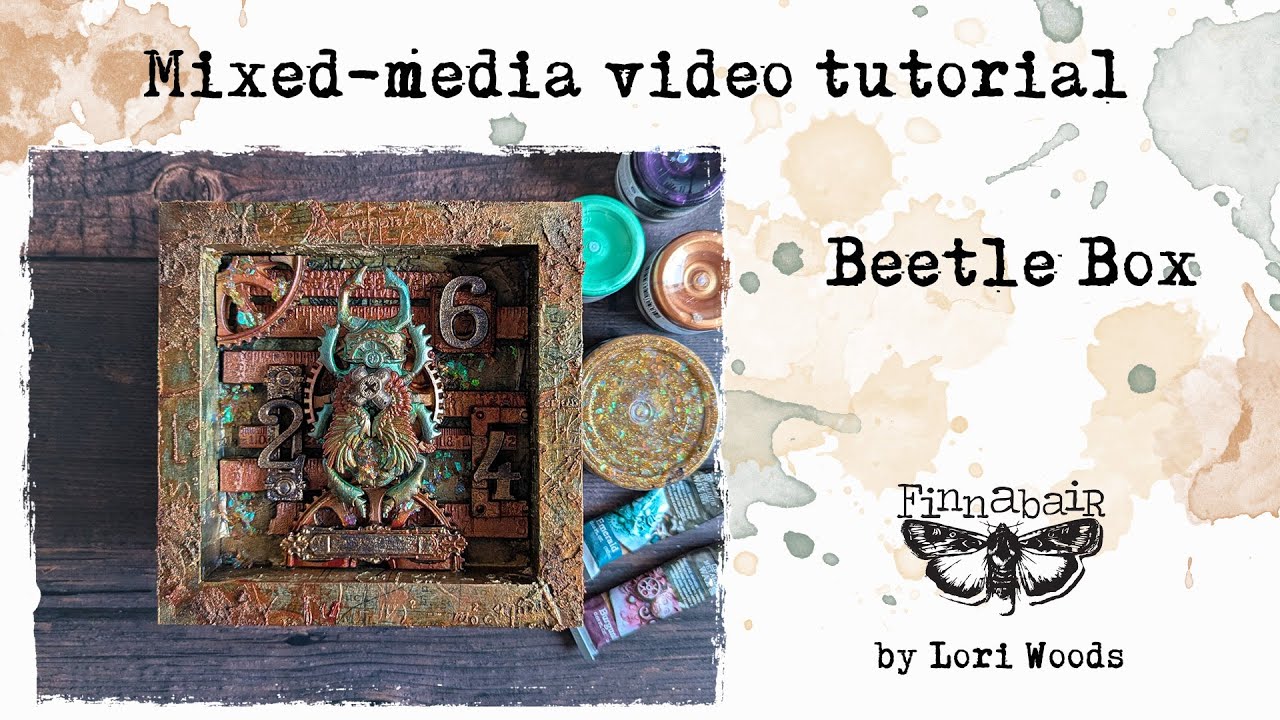 Beetle Box mixed media project for Finnabair by @creative.crumbs - YouTube