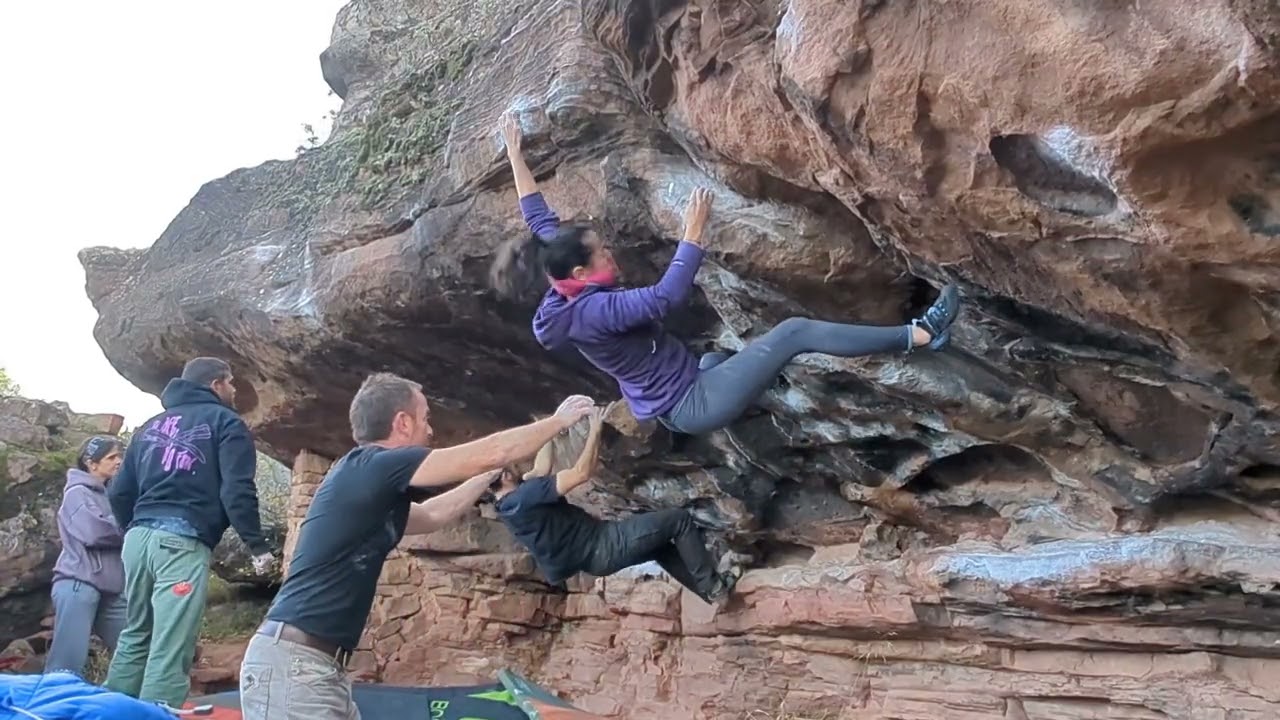 Espíritu del vino (7a+) - Mezquita - Albarracín [Ange] 