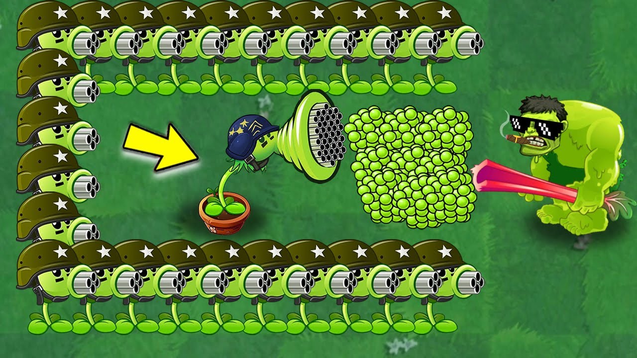 99 PRO Gatling Pea FIGHTING vs Dr Zomboss - Plants Vs Zombies Epic MOD ...