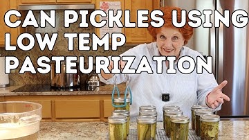 Can Pickles Using Low Temp Pasteurization