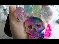 Resin Experiments : Halloween Skulls &amp; Alcohol Ink