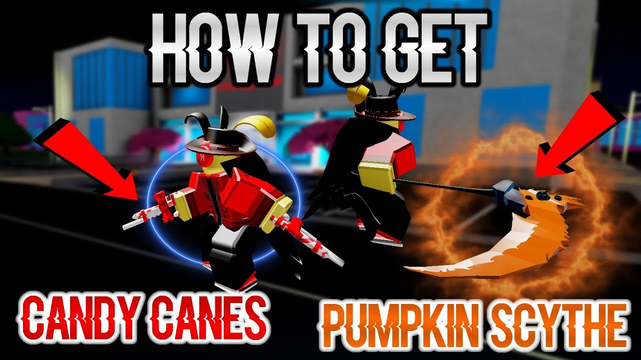 How To Get Pumpkin Scythe And Candy Canes Guns Showcase In Boku No Roblox Remastered Youtube - new halloween event boku no roblox remastered