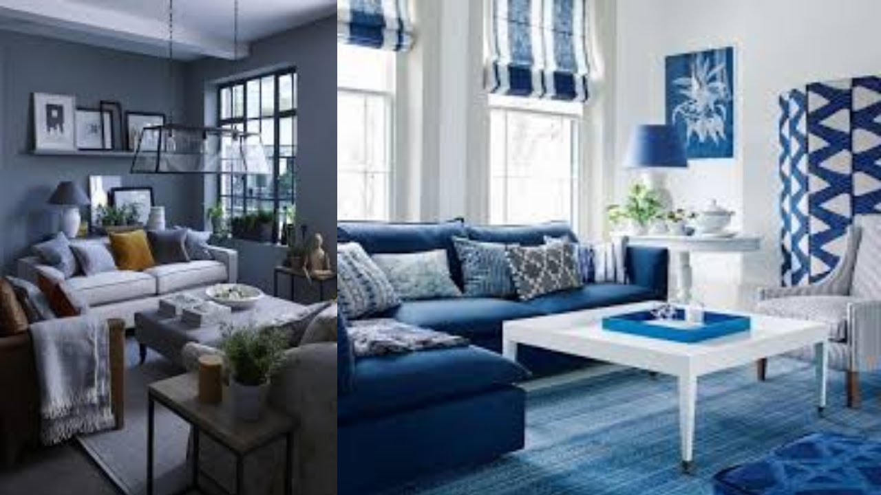 Royal Blue And Gray Living Room Ideas