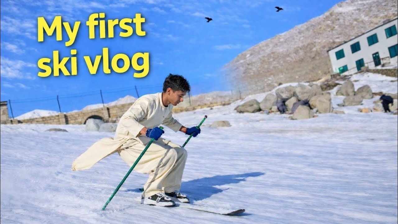 اولین بار اسکی کردم! ⛷️🗻😂 | My First Time Skiing