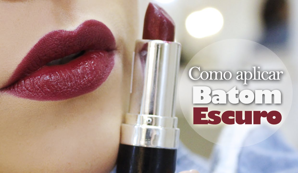 Como aplicar Batom Escuro