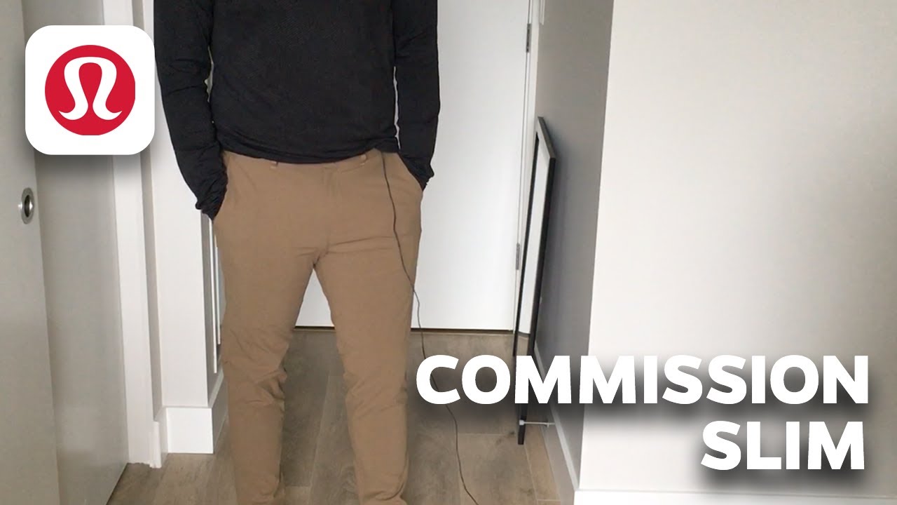 Lululemon Commission Slim Men's Pant /Try-On - YouTube