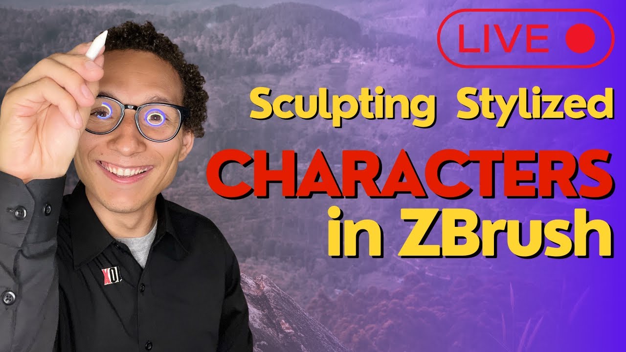 🔴 Sculpting Stylized Characters In ZBrush - YouTube
