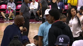 CP3 and Steph meeting with Scoot Henderson | NBA Summer League