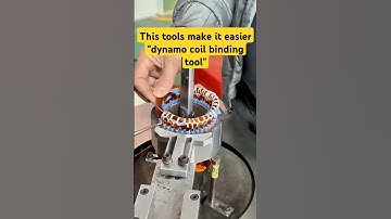 Awesome tools for dynamo coil binding #hvac #coil #dynamo #factory