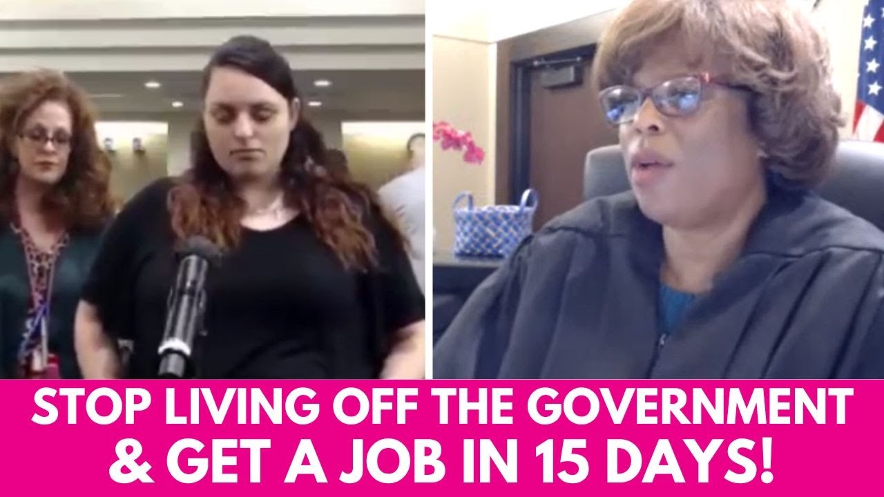 ⁣Judge Orders Woman Scamming Food Stamps to Get a Job in 15 DAYS!