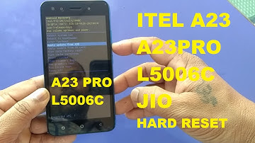 Itel A23 pro hard reset & pattern unlock without pc 100% done !
