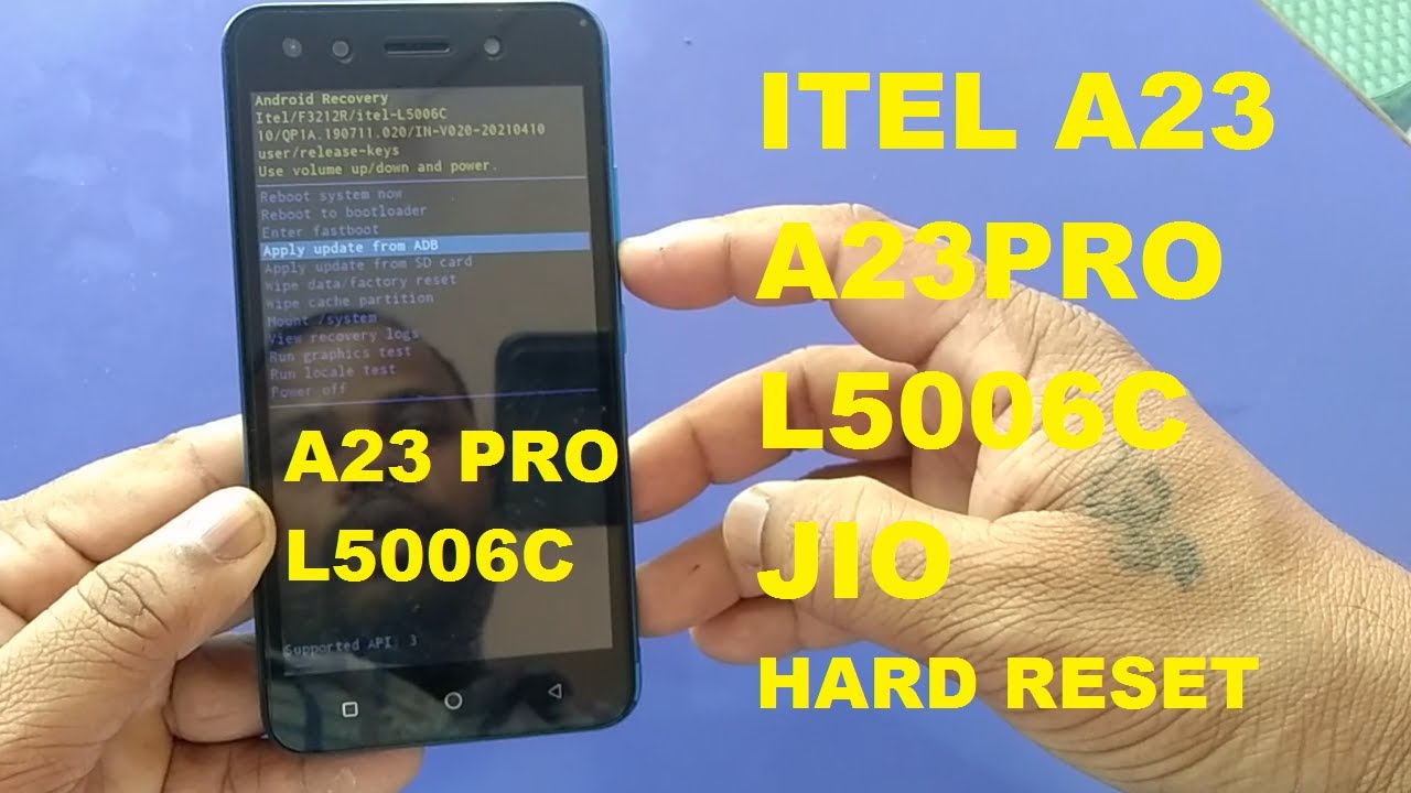 Itel A23 pro hard reset & pattern unlock without pc 100% done !