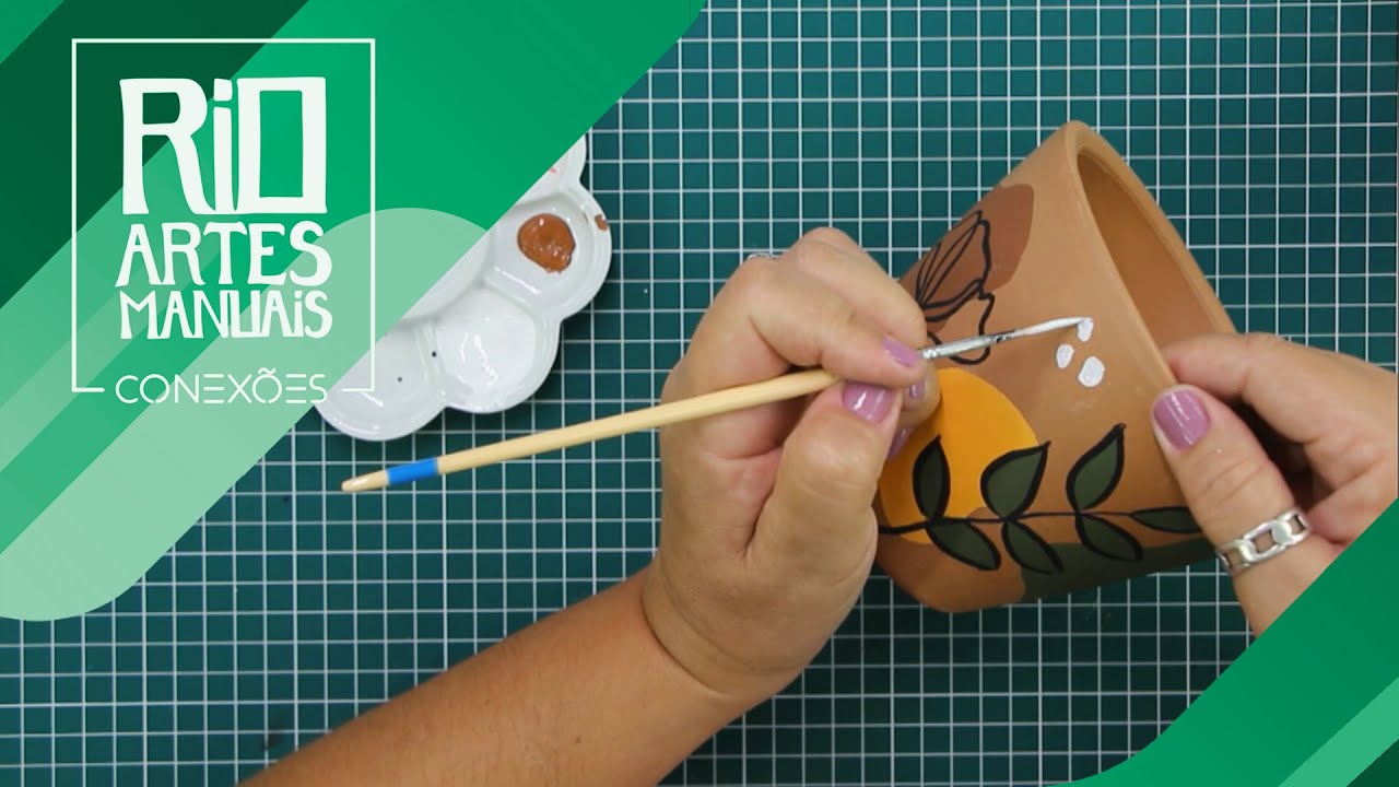 RAM 2022: Pintura Orgânica em Vaso de Flores com Cláudia Lima