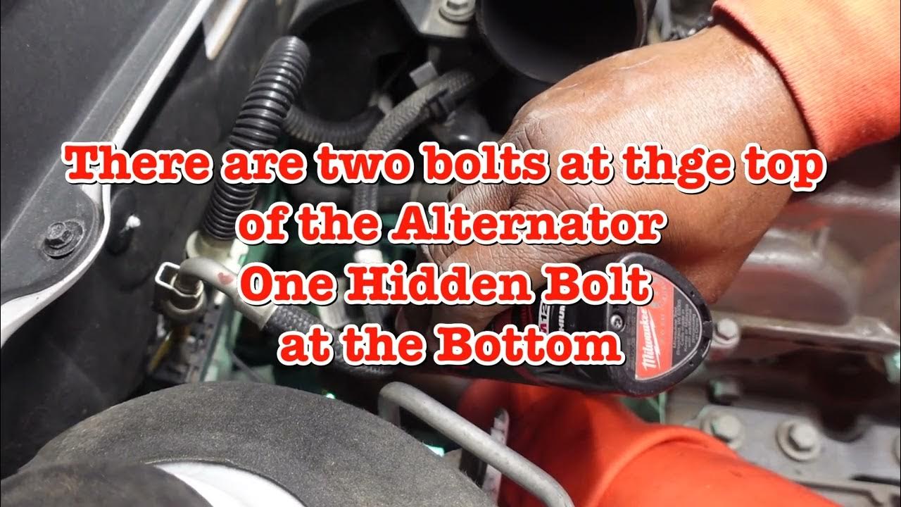 HOW TO REPLACE ALTERNATOR ON 2015 CHEVY MALIBU also the customer had a