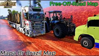 Euro Truck Simulator 2 =  Free Off-Road Map Mapa br Brazil (v1.60) screenshot 5