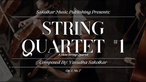 String Quartet #1 by Vasudha Sakolkar- MIDI Score Video
