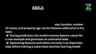 13 Machine Learning Features And Labels