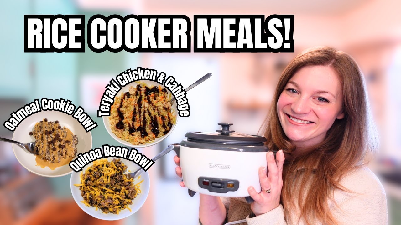 Single Serving Rice Cooker Meals! Breakfast, Lunch & Dinner!