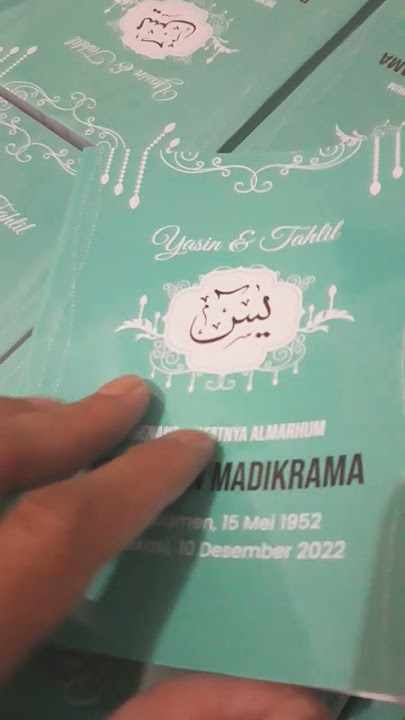 Buku yasin dan Tahlil lengkap  #bukuyasin #bukutahlil #bukuyasinjakarta #bukuyasinmurah