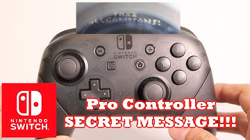 SECRET MESSAGE inside Nintendo Switch Pro Controller!!!