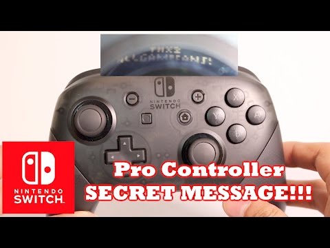SECRET MESSAGE inside Nintendo Switch Pro Controller!!!