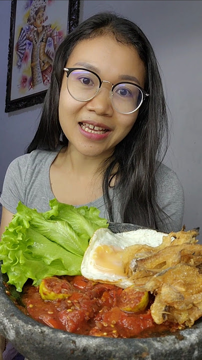 Ikan asin sambal terasi #marikitacoba #mukbang