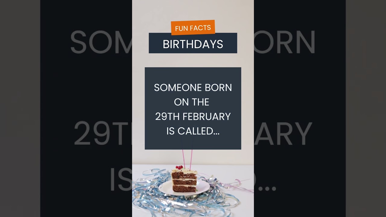 Do you know what someone born on the 29th February is called?