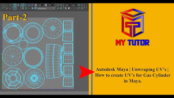 Autodesk Maya | Unwrapping UVs | How to create a UVs of Gas cylinder in Maya part-2