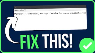 ROBLOX ERROR CODE 9007 [FIXED] | Roblox Service Instances Unavailable Problem