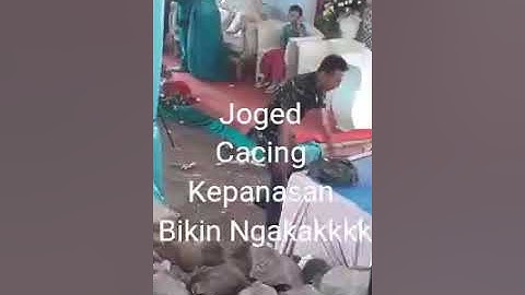Joged Cacing Kepanasan bikin ngakak