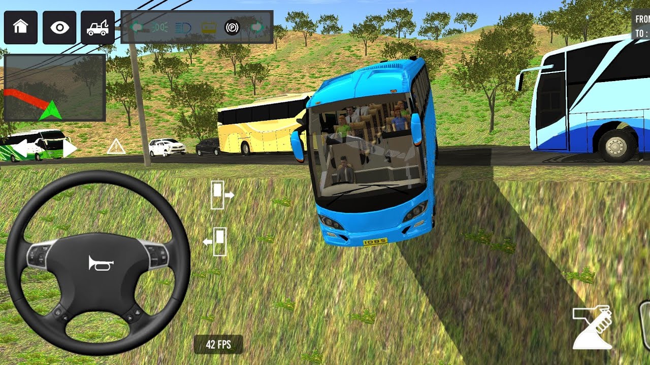 Euro Bus Driving Game 2024 Indonesia Bus Simulator Public Transportation Android Gameplay 845