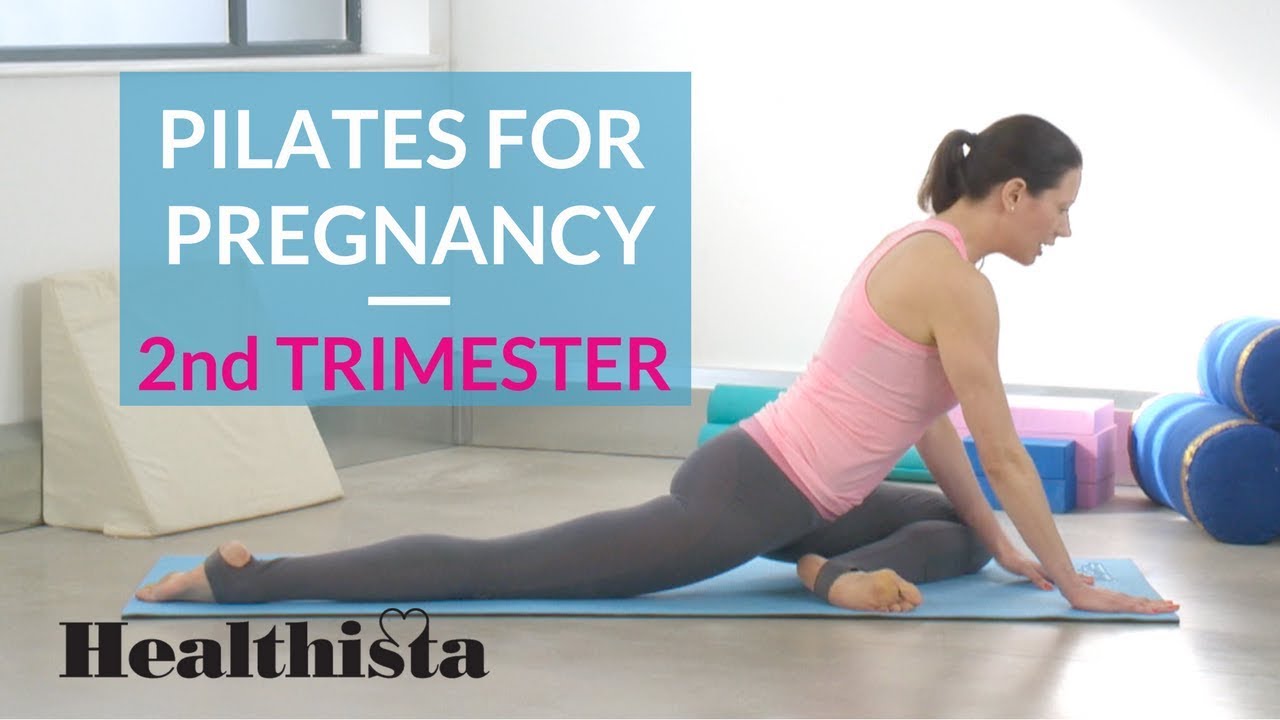 Pilates for pregnancy Second trimester Pilates Workout with Kalm