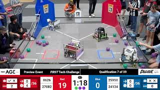 Details Qualification 7 - 2025 FTC FIRST Tech Challenge DECODE Preview Event News