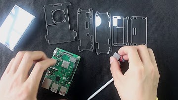 3.5" Touchscreen DIY Assemble Acrylic Protective Case for raspberry pi 2/3 B+