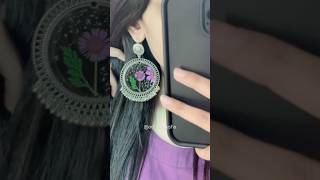 Beautiful Purple Floral Resin Jhumke | Resin Earrings #floral #jhumke #resin