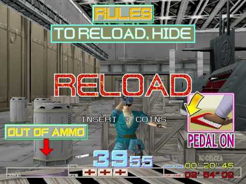 Time Crisis (Namco 1995)  Attract Mode 60fps