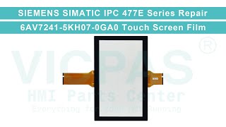 SIEMENS SIMATIC IPC 477E 19" Multitouch Series 6AV7241-5KH07-0GA0 Touch Digitizer Glass Repair