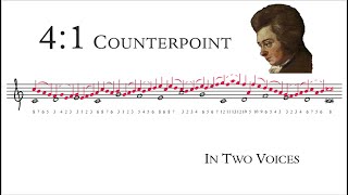 How to Compose 4:1 Counterpoint || Tonal Voice Leading 4