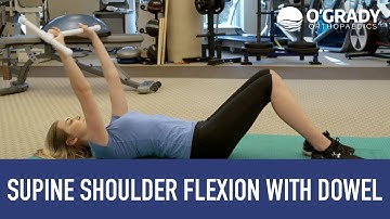 Supine Shoulder Flexion with Dowel