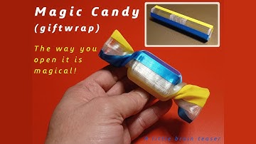 Magic Candy (3D printed GiftWrap) - example of shape memory effect of PLA