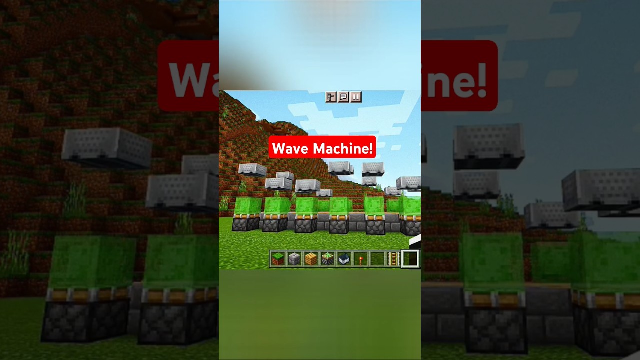 Wave Tech Server Minecraft Ultimate Working Wave Machine In Minecraft!🔥 #shorts #minecraft - YouTube