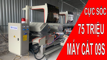 Máy làm cửa nhôm Fedi//Máy cắt nhôm 2 đầu 09s giá sốc 75 triệu