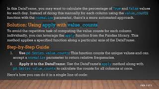 Efficiently Calculate Value Counts for All Columns in a DataFrame Content