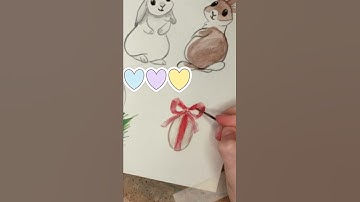 EASTER EGG EASY DRAWING | WATERCOLOR TUTORIAL | SPEEDPAINT | ART WADER 2022 #SHORTS