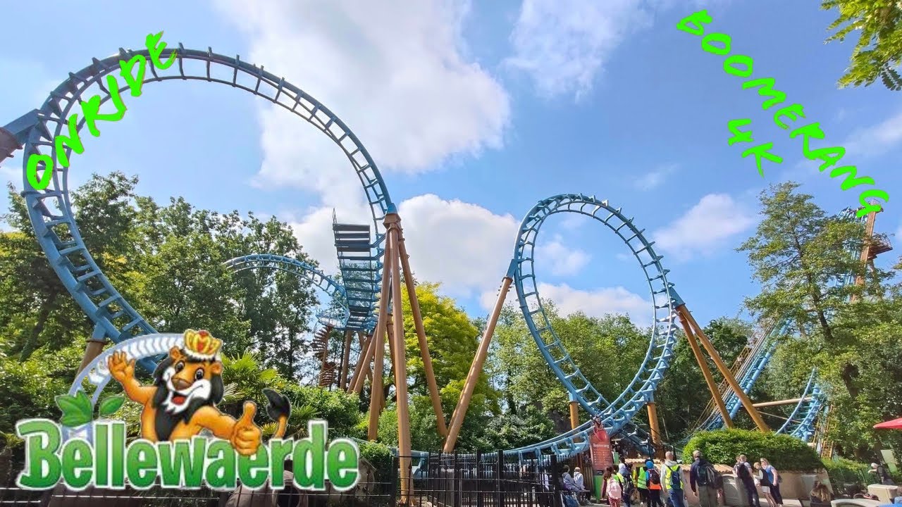 Onride Boomerang Bellewaerde (Vekoma Boomerang) 4K YouTube