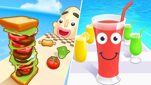 Sandwich Runner VS Juice Run - All Level Gameplay Android, iOS - NEW BIG APK UPDATE
