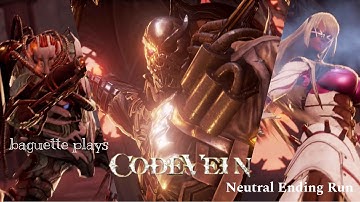 3 DIFFICULT Bosses in 1 video... I think my soul withered away... | Code Vein: Neutral Ending Run