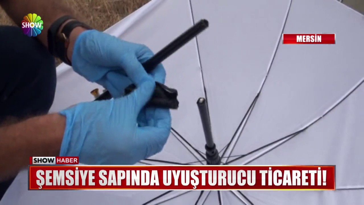Şemsiye sapında uyuşturucu ticareti!